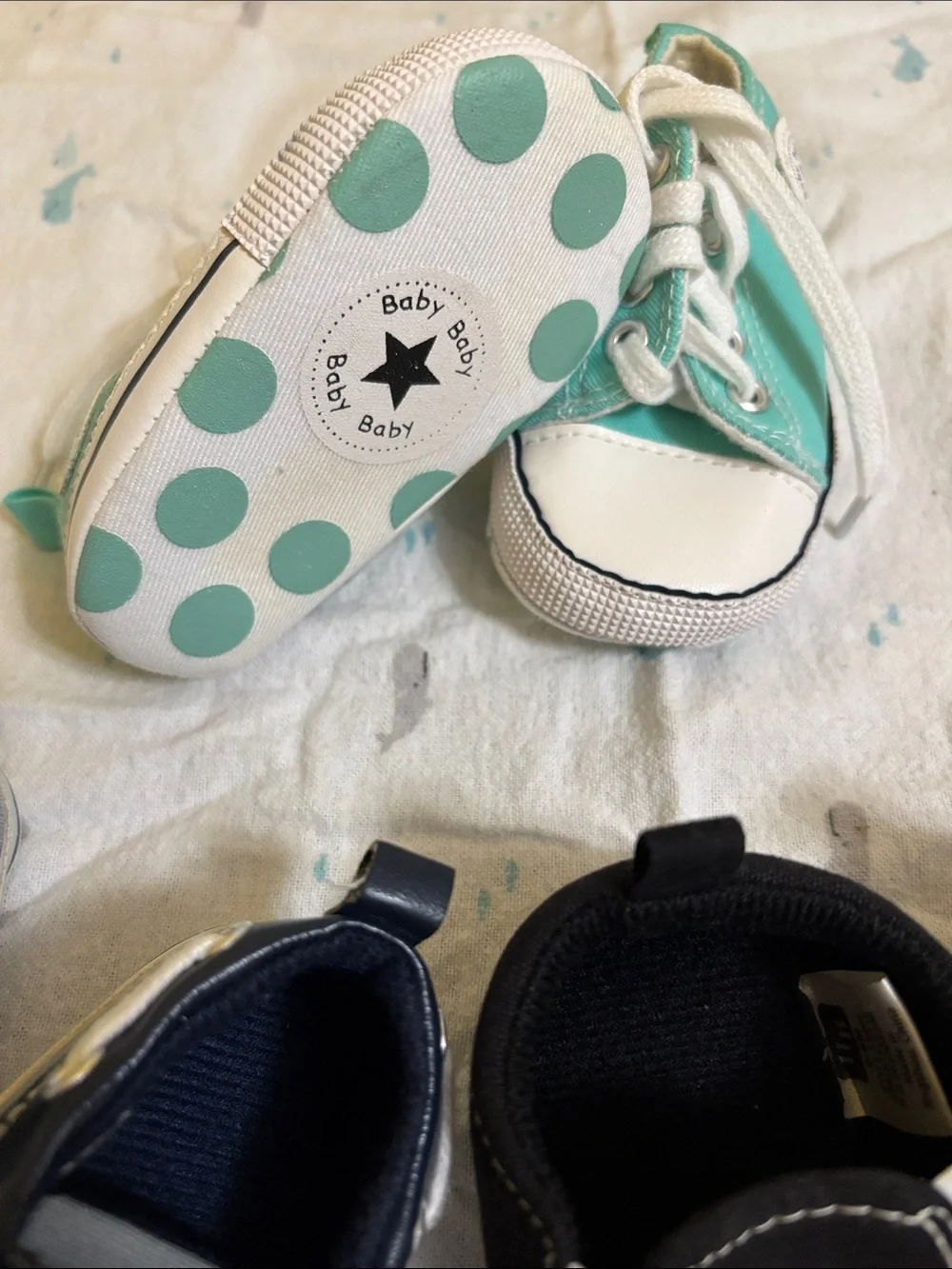 Assorted Kids Canvas Sneakers and Slip-Ons in Teal, Navy, Gray, and Black